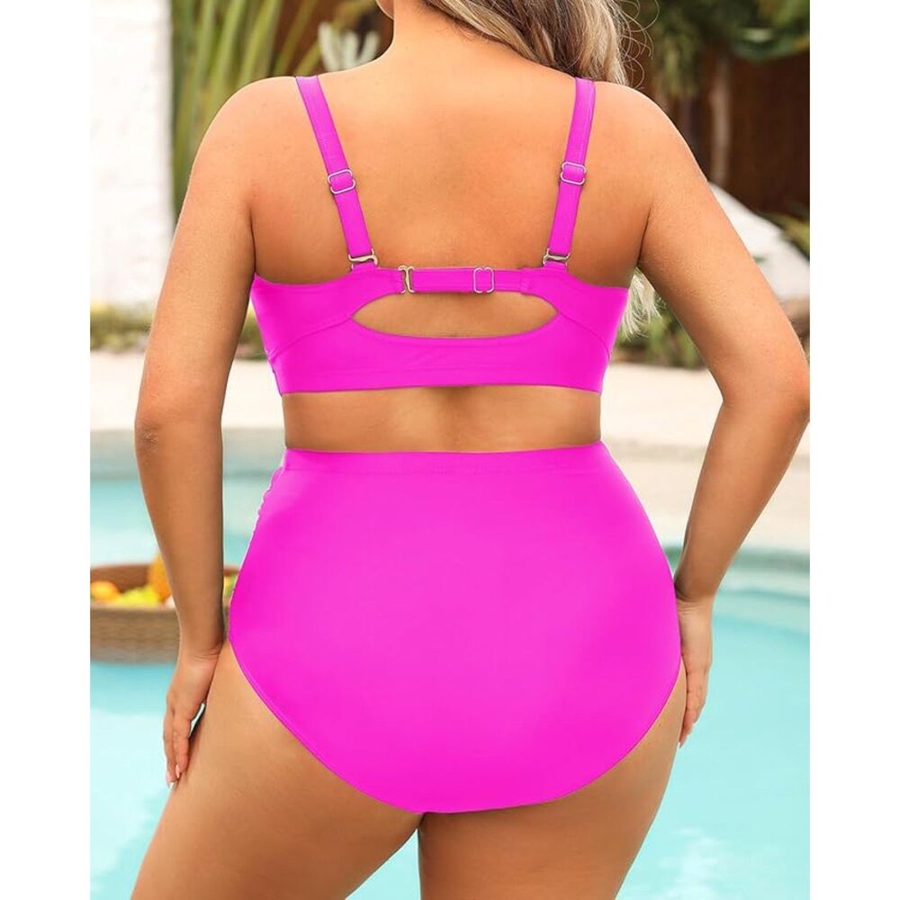 Daci Women's Bikini Sets Full Coverage Two-PieceTummy Control - Picture 2 of 2